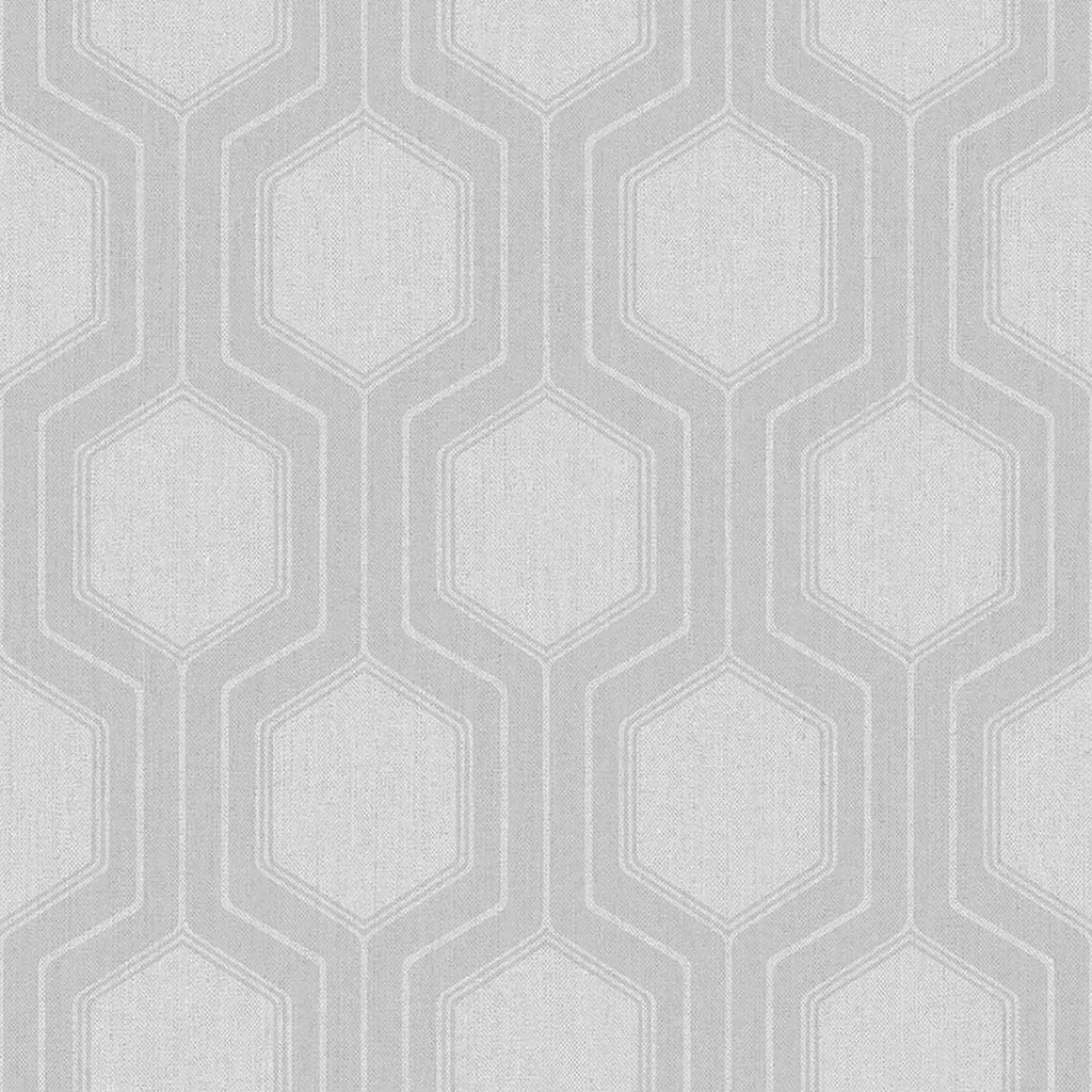 Graphic Hexagon Wallpaper - Grey