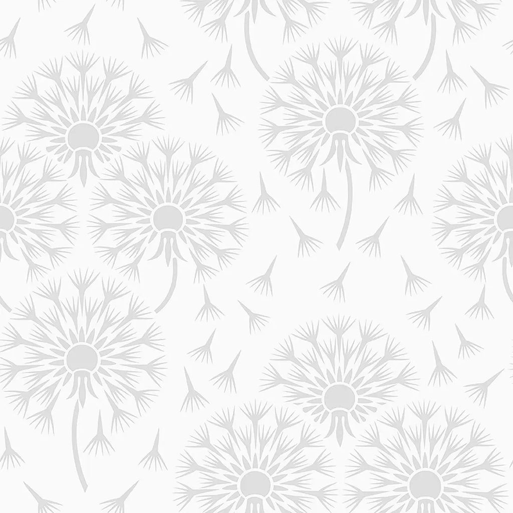 Dandelion Wallpaper - Grey