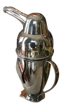Load image into Gallery viewer, vintage peguin cocktail shaker with pour spout