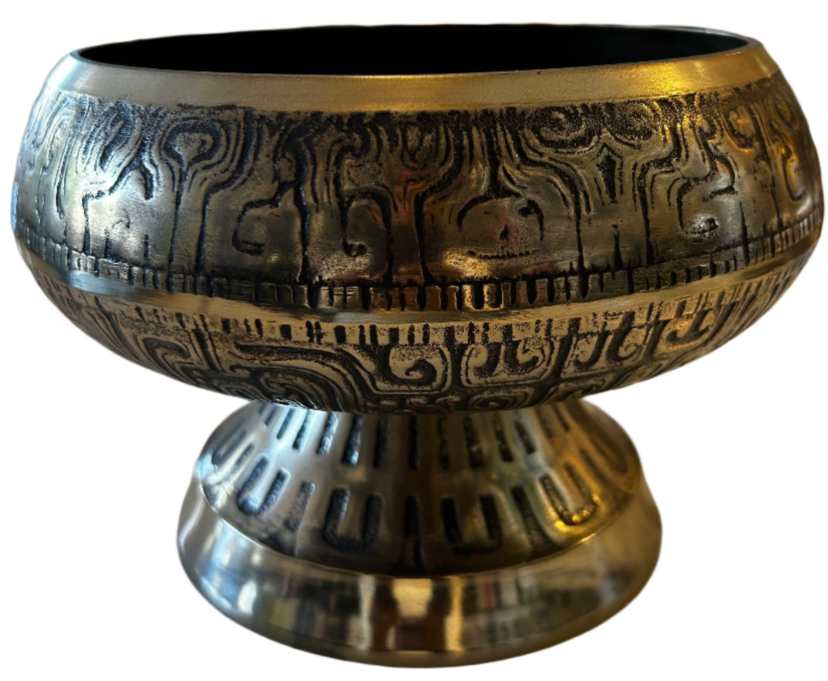 mid century footed bowl