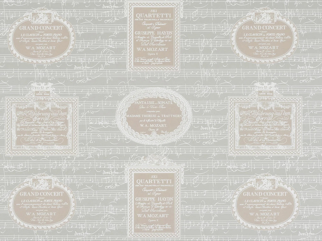Pentagrama wallpaper in Beige