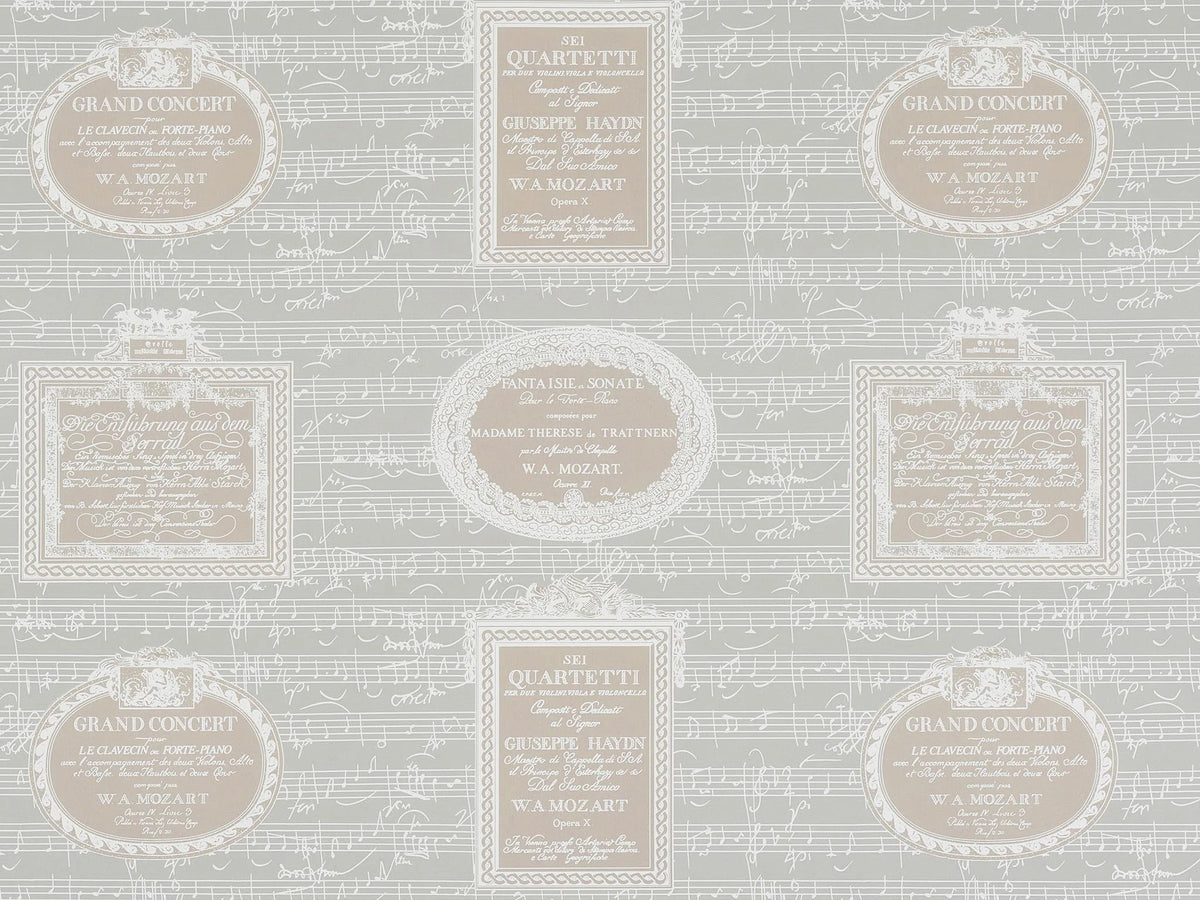 Pentagrama wallpaper in Beige
