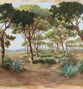 L'esterel wallpaper in Agave