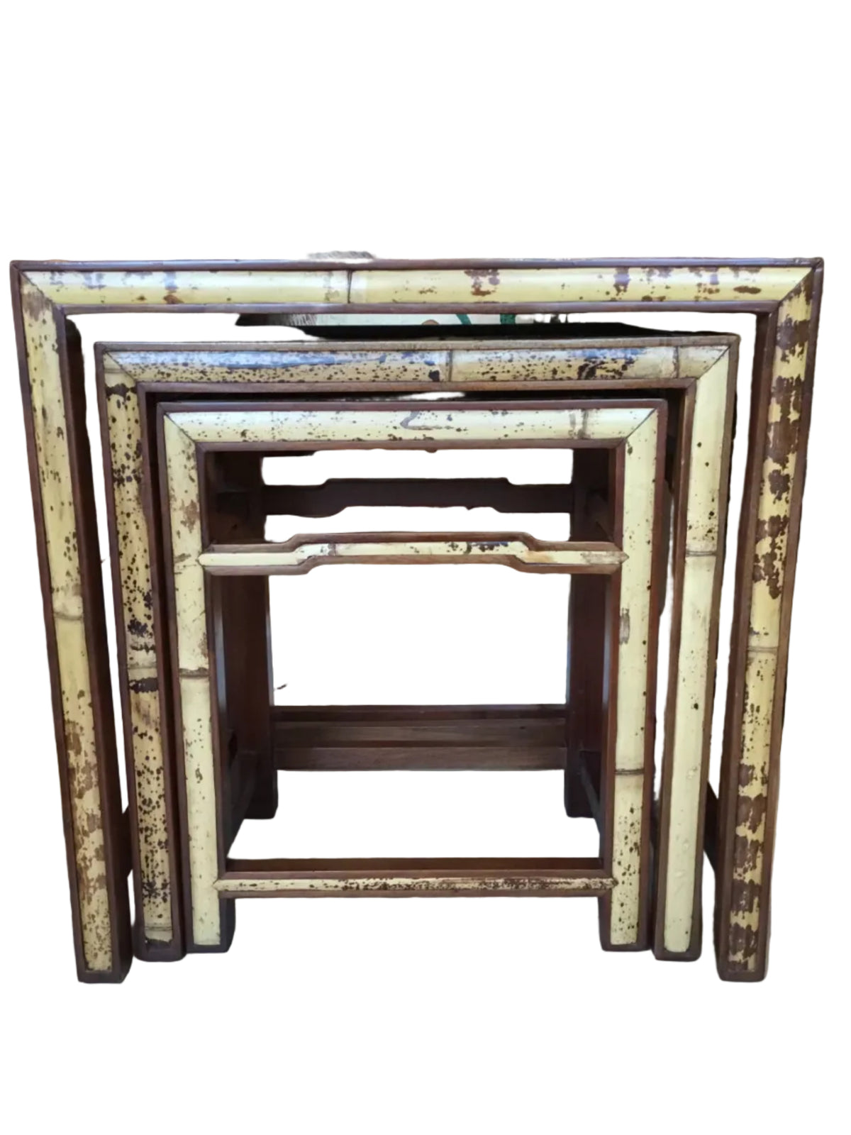 3 nesting tables bamboo