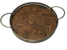 Load image into Gallery viewer, vintage mid-century modern round serving tray