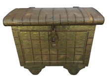 Load image into Gallery viewer, Vintage Copper &amp; Wood Chest