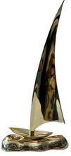 Load image into Gallery viewer, brass sail boat