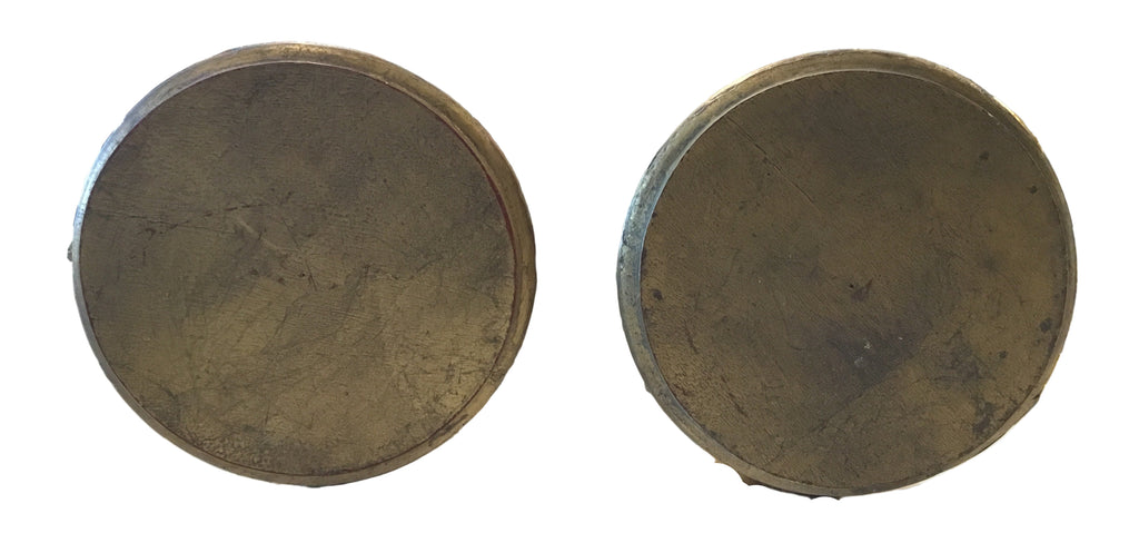 carved italian wall sconces / pair