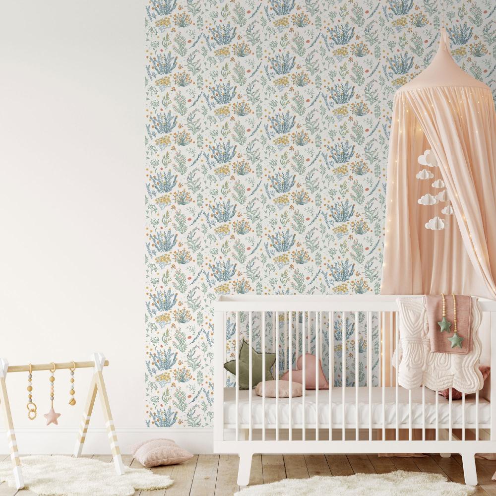 Mini Lovely Flowers Wallpaper - Multi room view