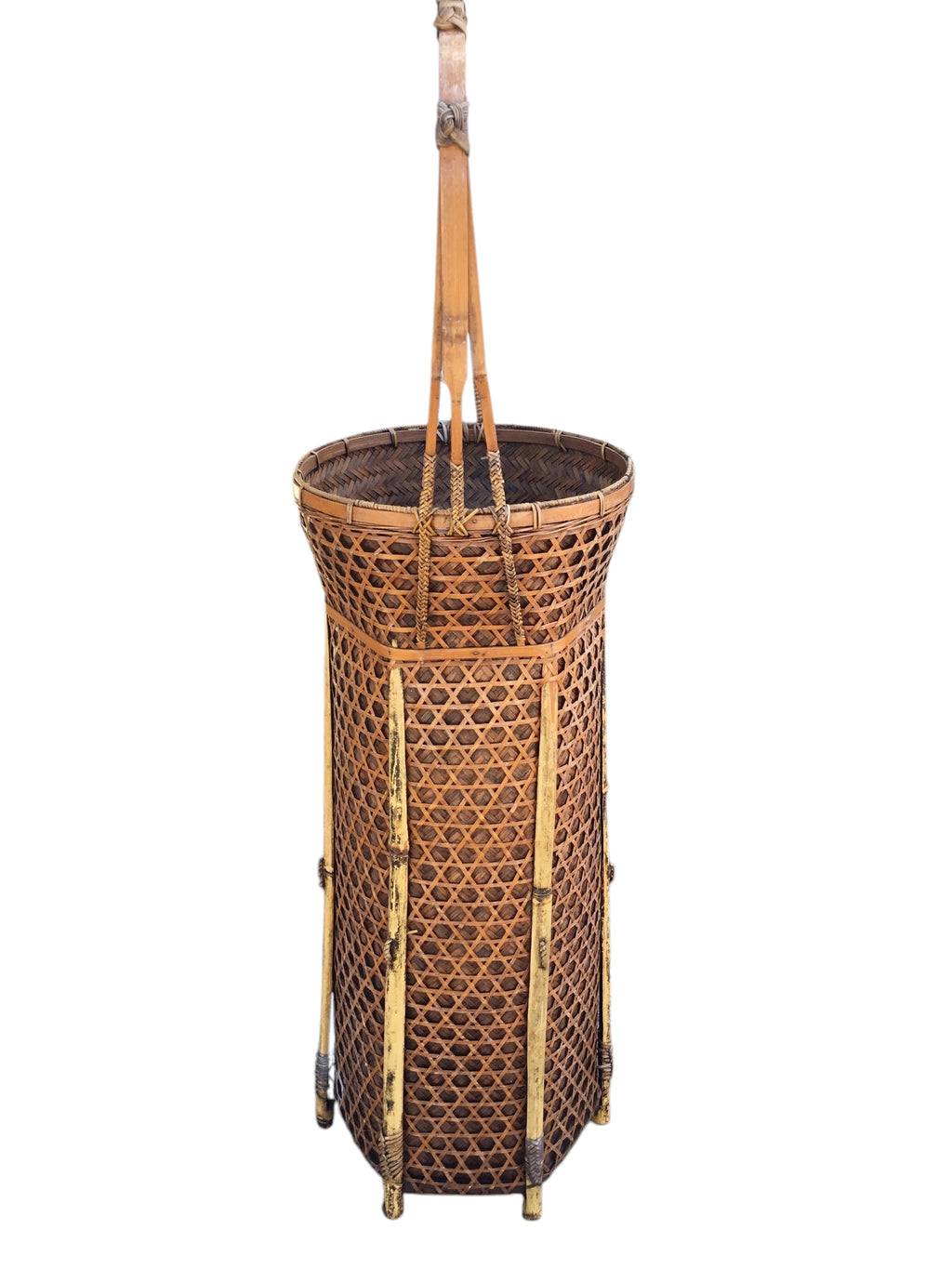 japanese bamboo flower basket