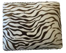 Load image into Gallery viewer, small stenciled zebra footstool