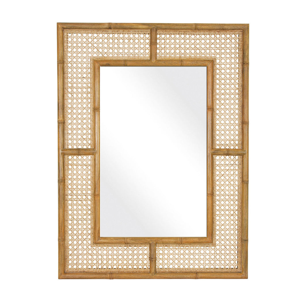 cane & bamboo mirror