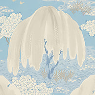 Willow Soft Blue Wallpaper