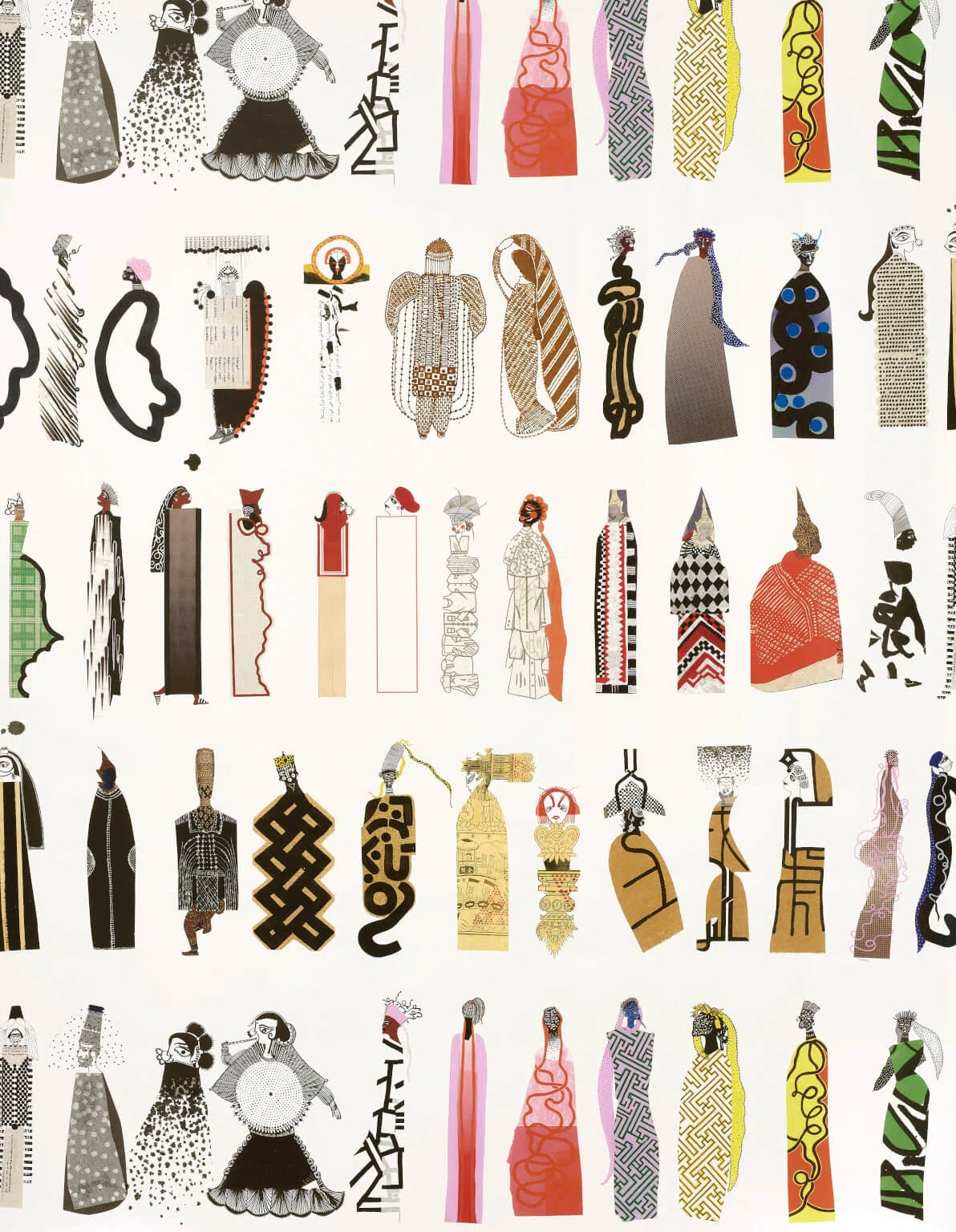 Beau monde wallpaper in Multicolore