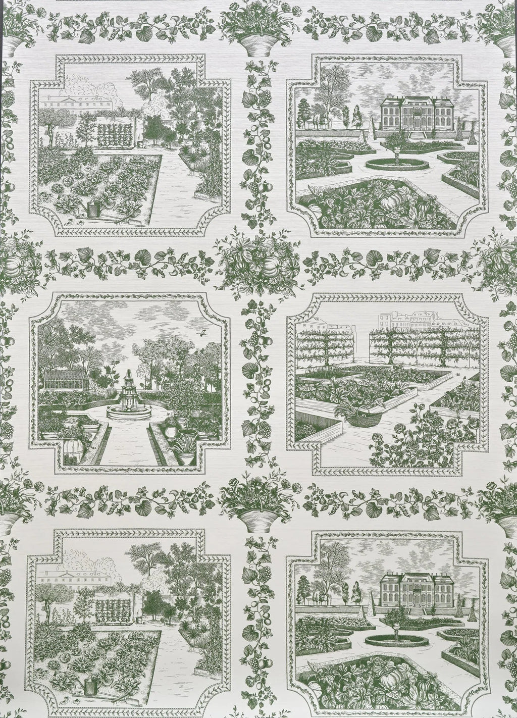 Les quatre potagers wallpaper in VEGETAL