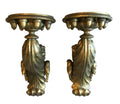 carved italian wall sconces / pair