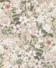 Load image into Gallery viewer, Barney Vintage Wallpaper • Raya Linen • Swatch