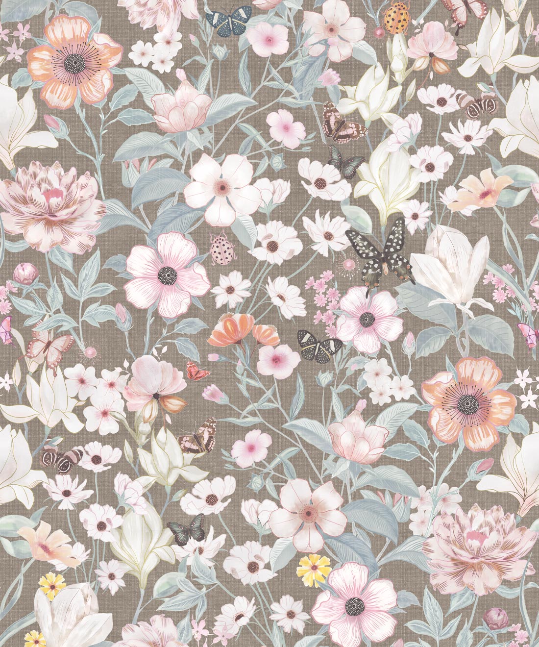 Barney Vintage Wallpaper • Sable • Swatch