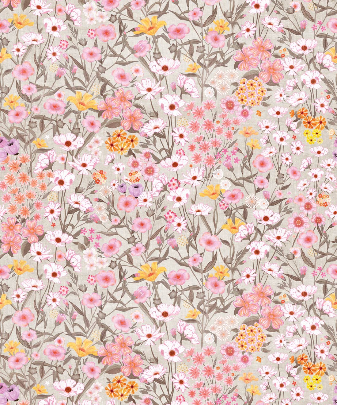 Barneys Fields Wallpaper • Distressed Wheat • Swatch