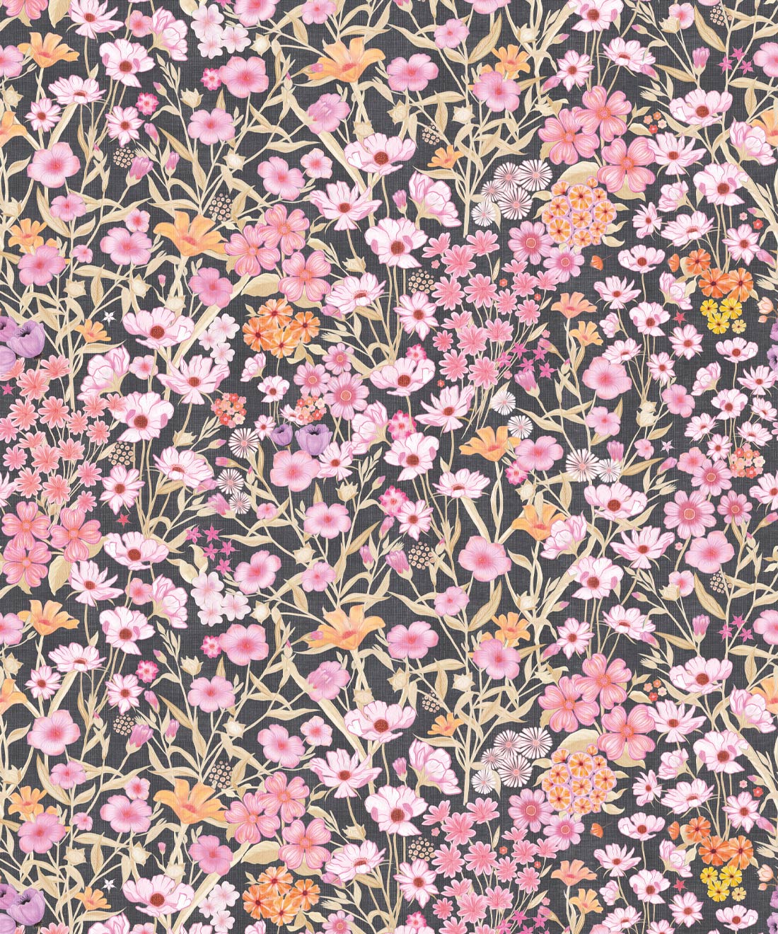 Barneys Fields Wallpaper • Midnight Gold • Swatch