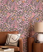 Load image into Gallery viewer, Barneys Fields Wallpaper • Midnight Gold • Insitu