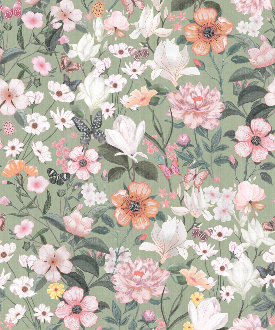 Barney Joy Wallpaper • Apple Linen • Swatch
