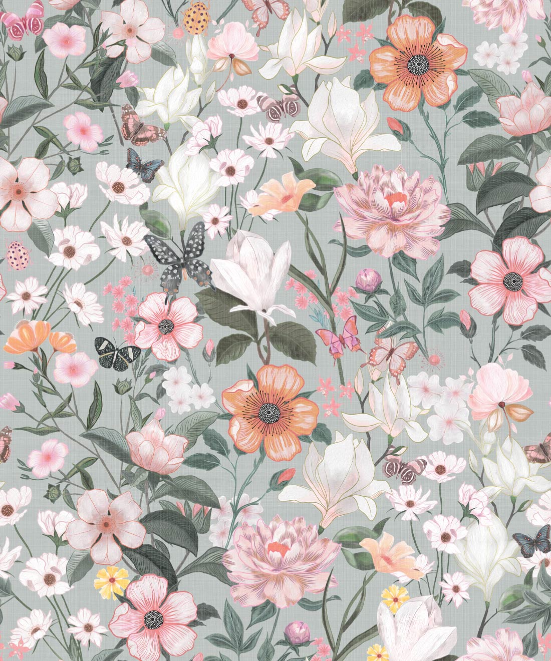 Barney Joy Wallpaper • Silver Linings • Swatch