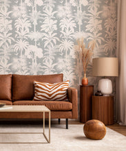 Load image into Gallery viewer, Cockatoo Palms Wallpaper • Bay Linen • Insitu