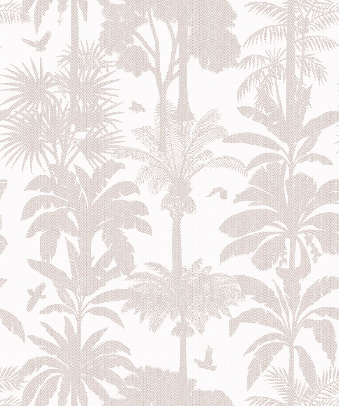 Cockatoo Palms Wallpaper • Dew Waters • Swatch
