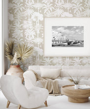 Load image into Gallery viewer, Cockatoo Palms Wallpaper • Raya Linen • Insitu