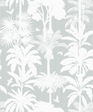 Load image into Gallery viewer, Cockatoo Palms Wallpaper • Stella Linen • Swatch