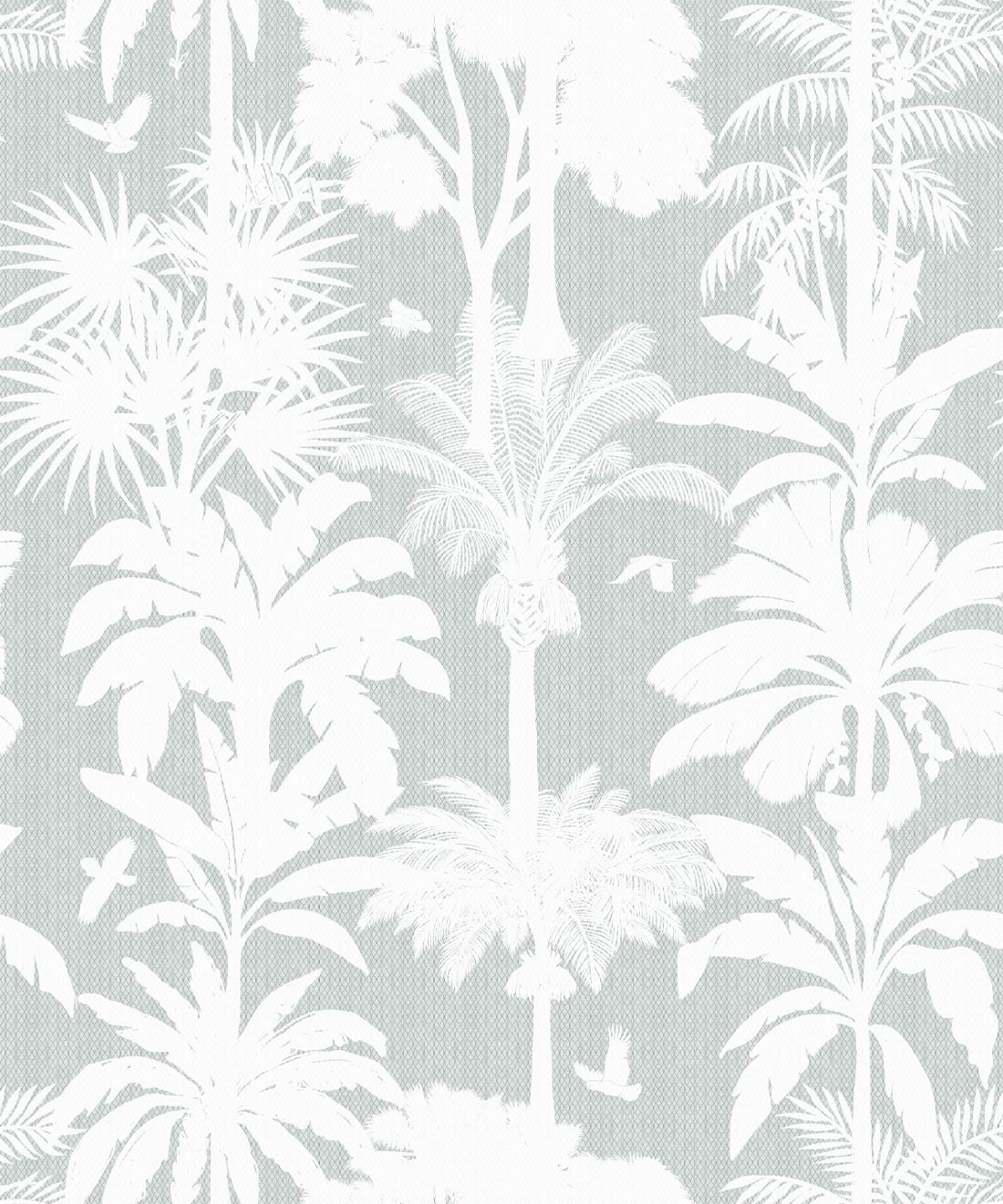 Cockatoo Palms Wallpaper • Stella Linen • Swatch