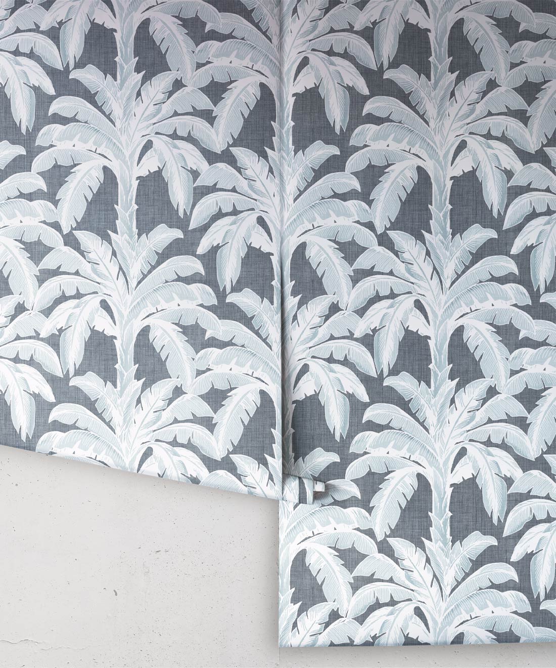 Havana Banana Wallpaper • Bee Denim Linen • Rolls