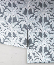 Load image into Gallery viewer, Havana Banana Wallpaper • Bee Denim Linen • Rolls