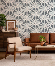 Load image into Gallery viewer, Havana Banana Wallpaper • Bee Denim Linen • Insitu