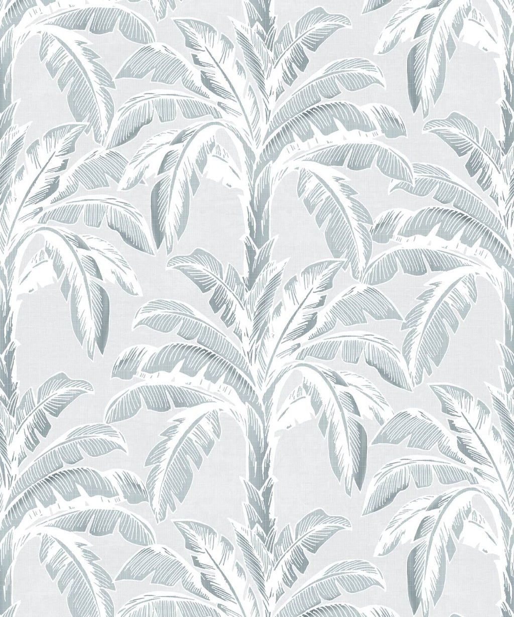 Havana Banana Wallpaper • Mist Silver Bee • Swatch