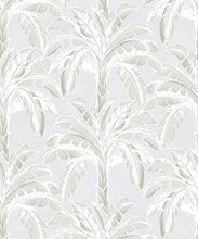 Load image into Gallery viewer, Havana Banana Wallpaper • Silver Leaf • Swatch
