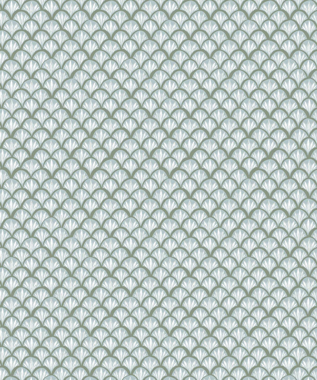 Moon Waves Wallpaper • Ferny Hazed Linens • Swatch