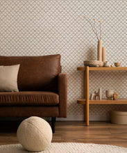 Load image into Gallery viewer, Moon Waves Wallpaper • Latte Linens • Insitu