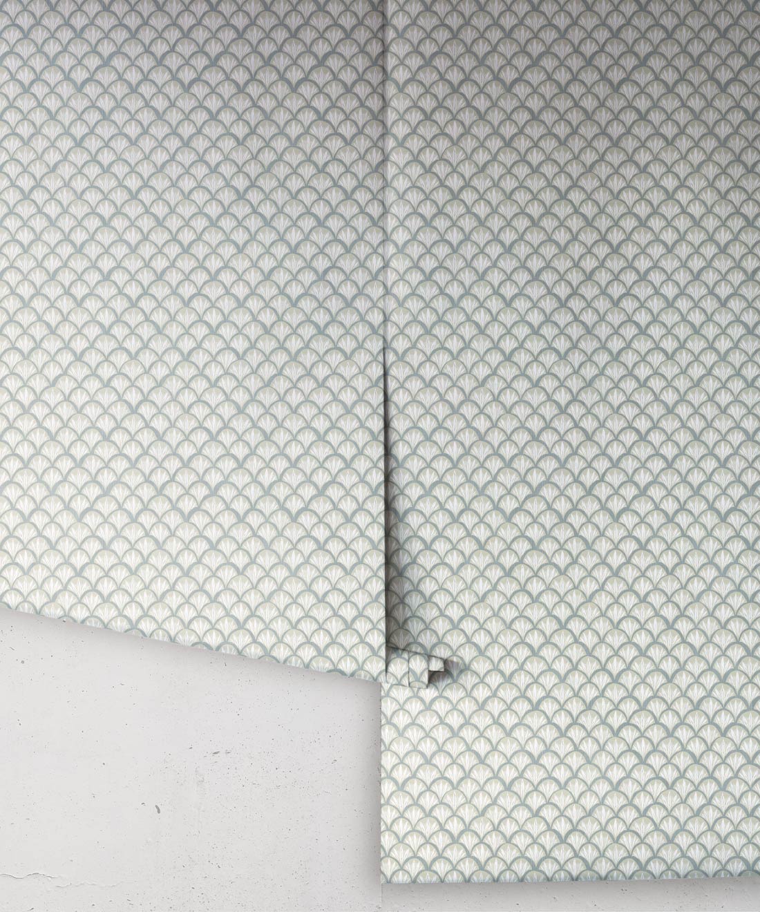 Moon Waves Wallpaper • Surf Mist Linens • Rolls