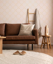 Load image into Gallery viewer, Lattice Wallpaper • Tangelo • Insitu