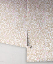 Load image into Gallery viewer, Linen Seagrass Wallpaper • Blush • Rolls