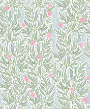 Load image into Gallery viewer, Linen Seagrass Wallpaper • Forest Papaya • Swatch