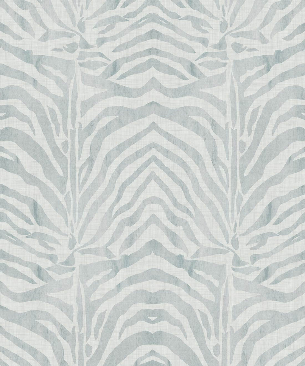 Zebra Wallpaper • Desert Sage • Swatch