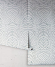 Load image into Gallery viewer, Zebra Wallpaper • Desert Sage • Rolls