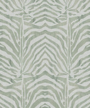 Load image into Gallery viewer, Zebra Wallpaper • Leaf • Swatch