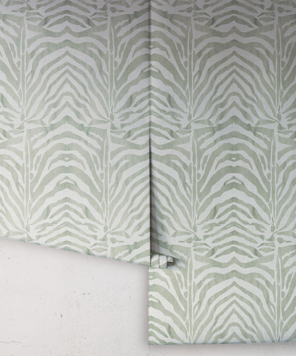 Zebra Wallpaper • Leaf • Rolls
