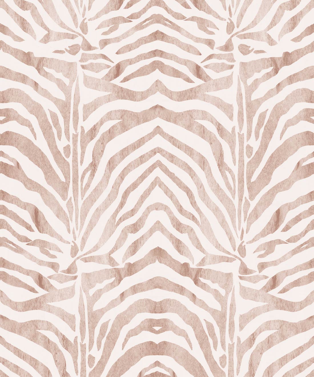 Zebra Wallpaper • Papaya Blush • Swatch