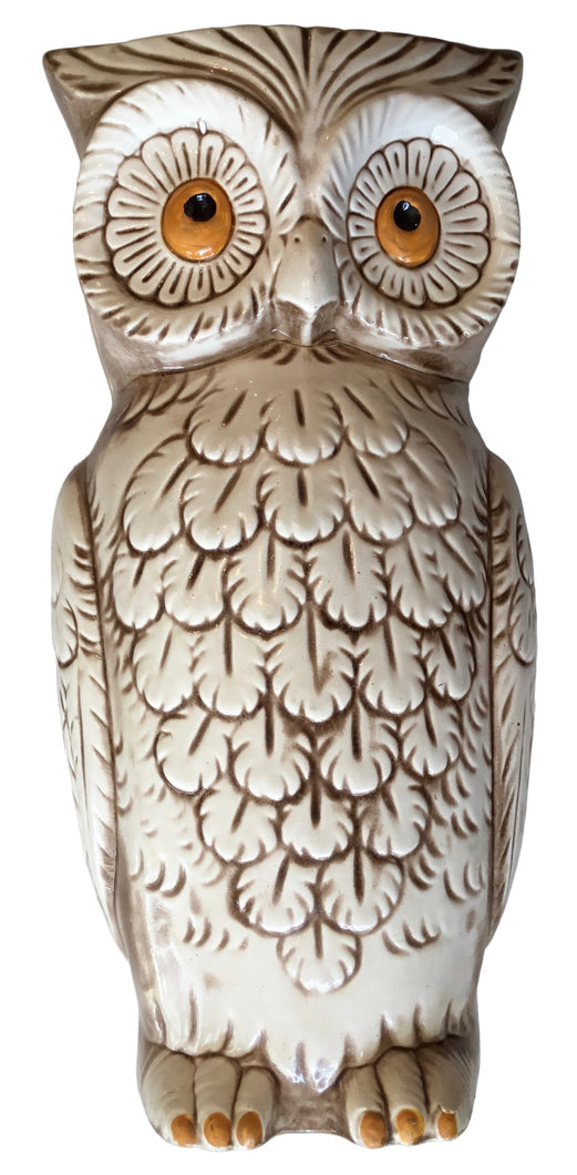 vintage ceramic owl pottery vase/planter