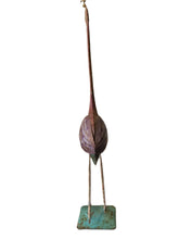 Load image into Gallery viewer, Vintage Metal Flamingo Folk Art